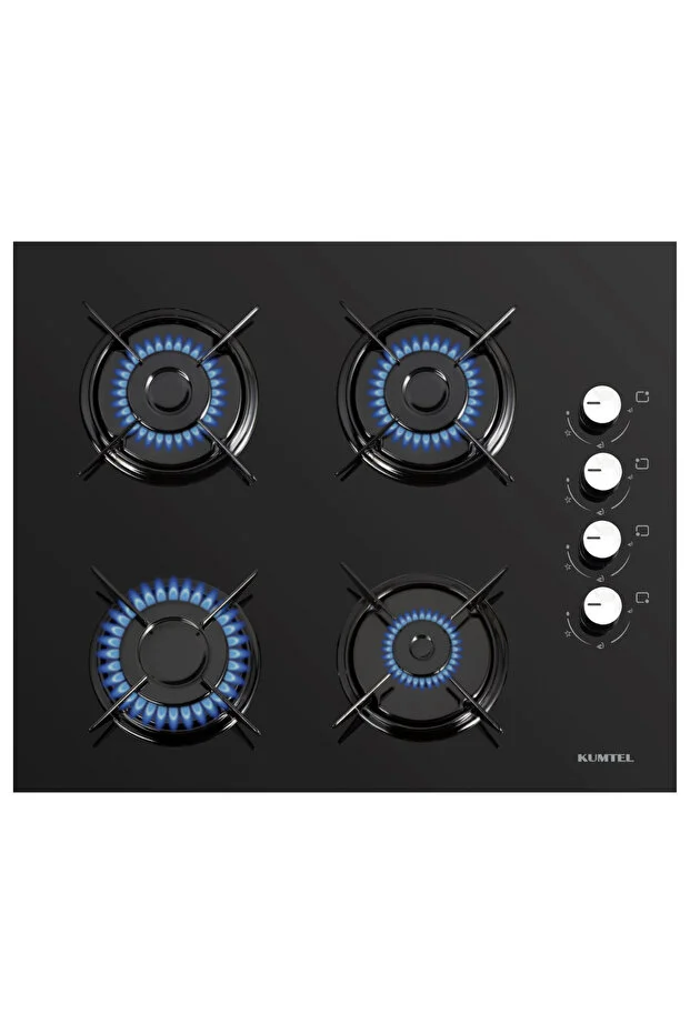 Dizayn Siyah Cam Ankastre Set